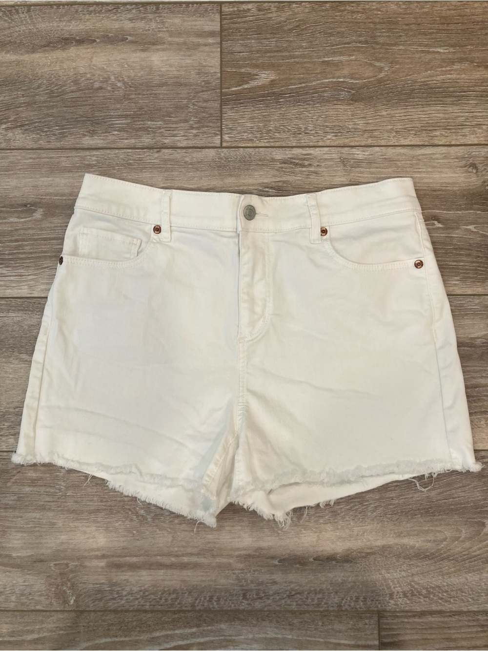 LOFT Women's White Denim Cutoff Shorts